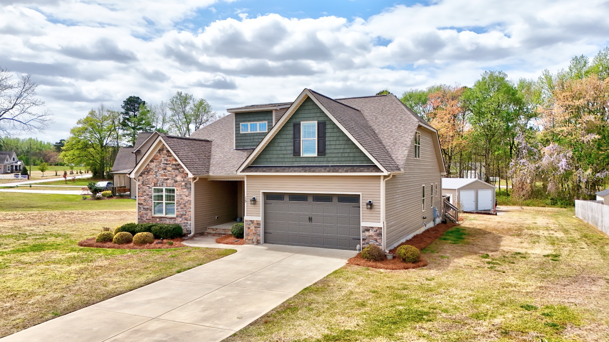 Professional aerial photograph of a Raleigh-Durham residential property by RDU Drone
