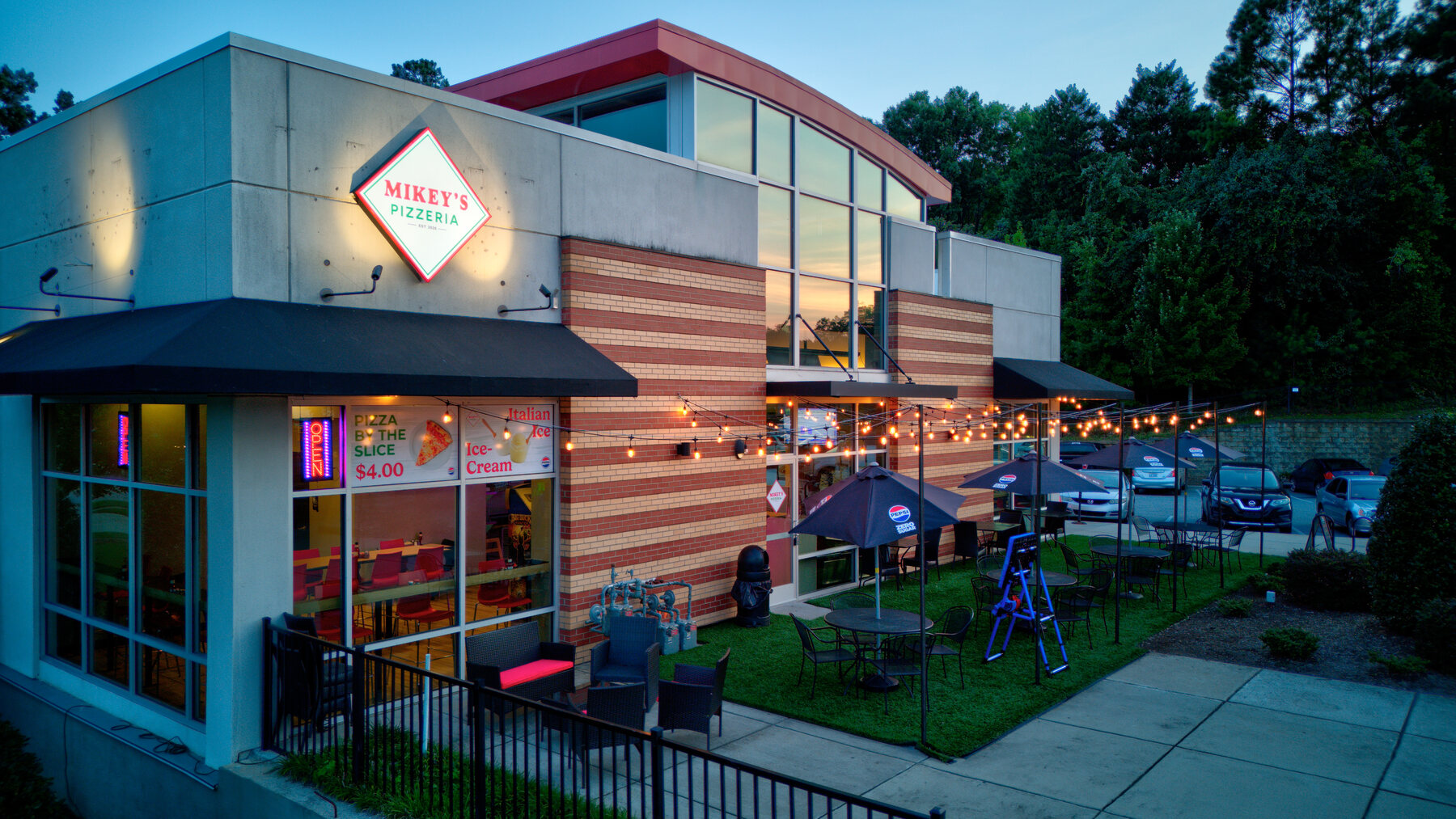 Restaurant drone photography